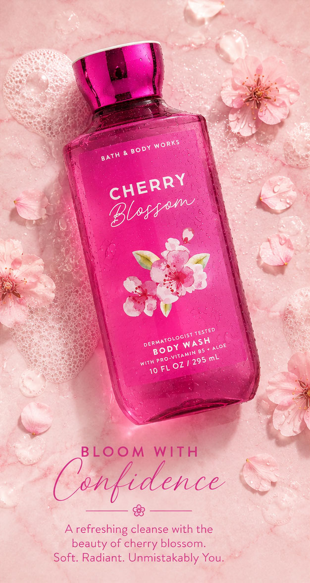 بادی واش بس اند بادی ورکز Cherry Blossom